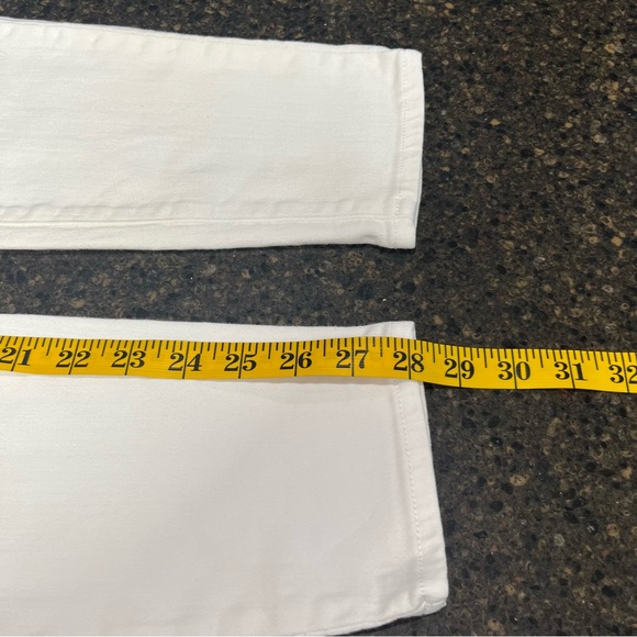 PAIGE White Verdugo Ankle Crop Mid Rise Women's Jean Denim Pants Stretch Casual - Picture 13 of 16